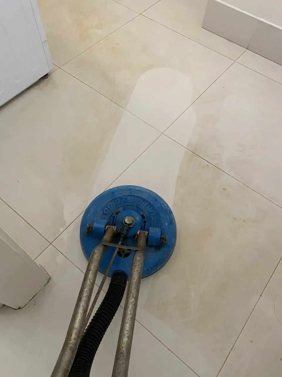 Tile surface before professional cleaning by The Carpet Surgeon Gold Coast