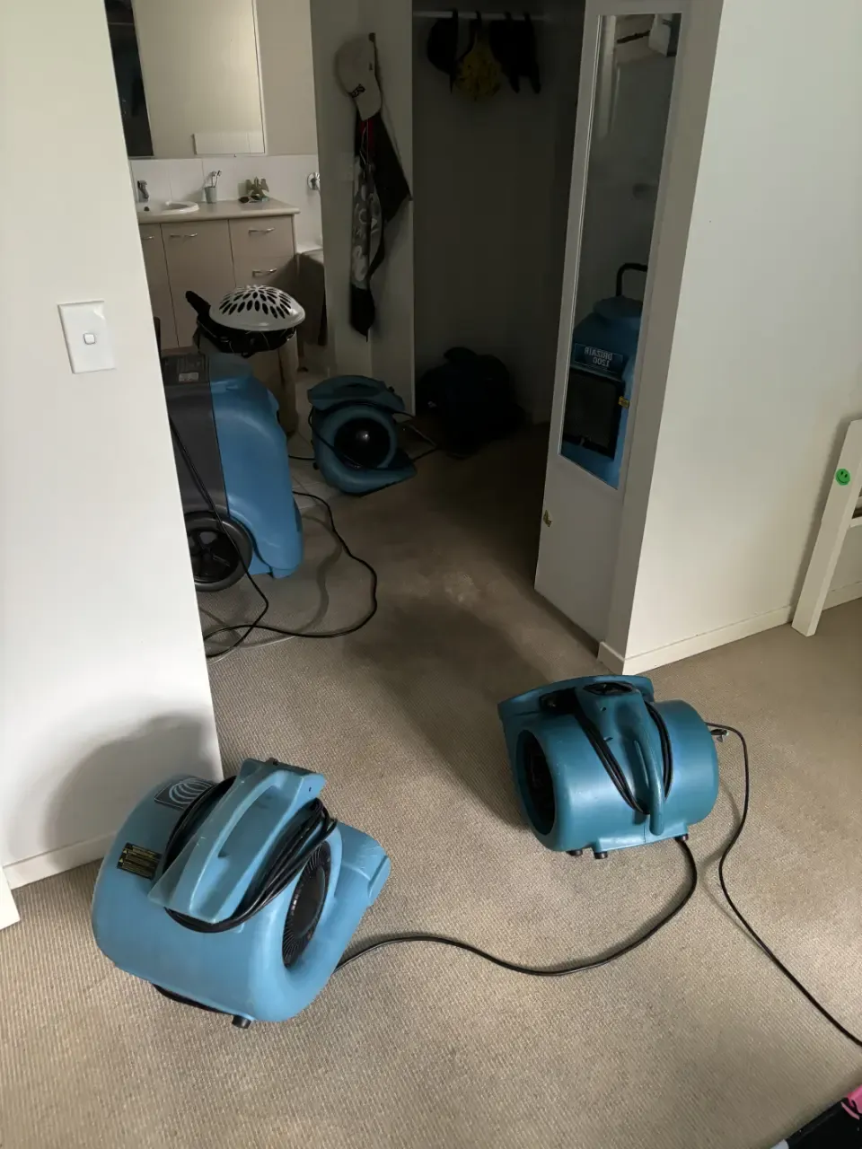 Property before professional water damage restoration by The Carpet Surgeon Gold Coast